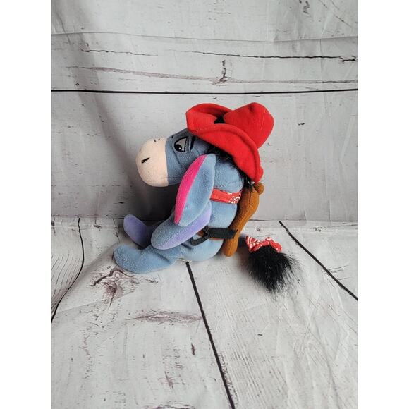 Disney Eeyore Cowboy Beanie Plush Stuffed Animal - Picture 3 of 9